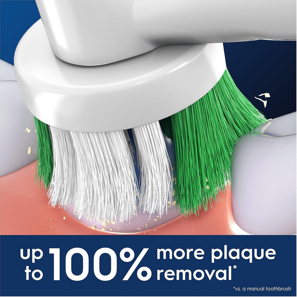 Electric Toothbrush Heads – X-Shape Bristles for Deep Plaque Removal, Pack of 8
