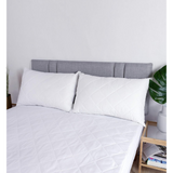 Hotel Quality Pillows 2 Pack with Quilted Cover – Soft Hollow Fibre Bed Pillows for All Sleepers