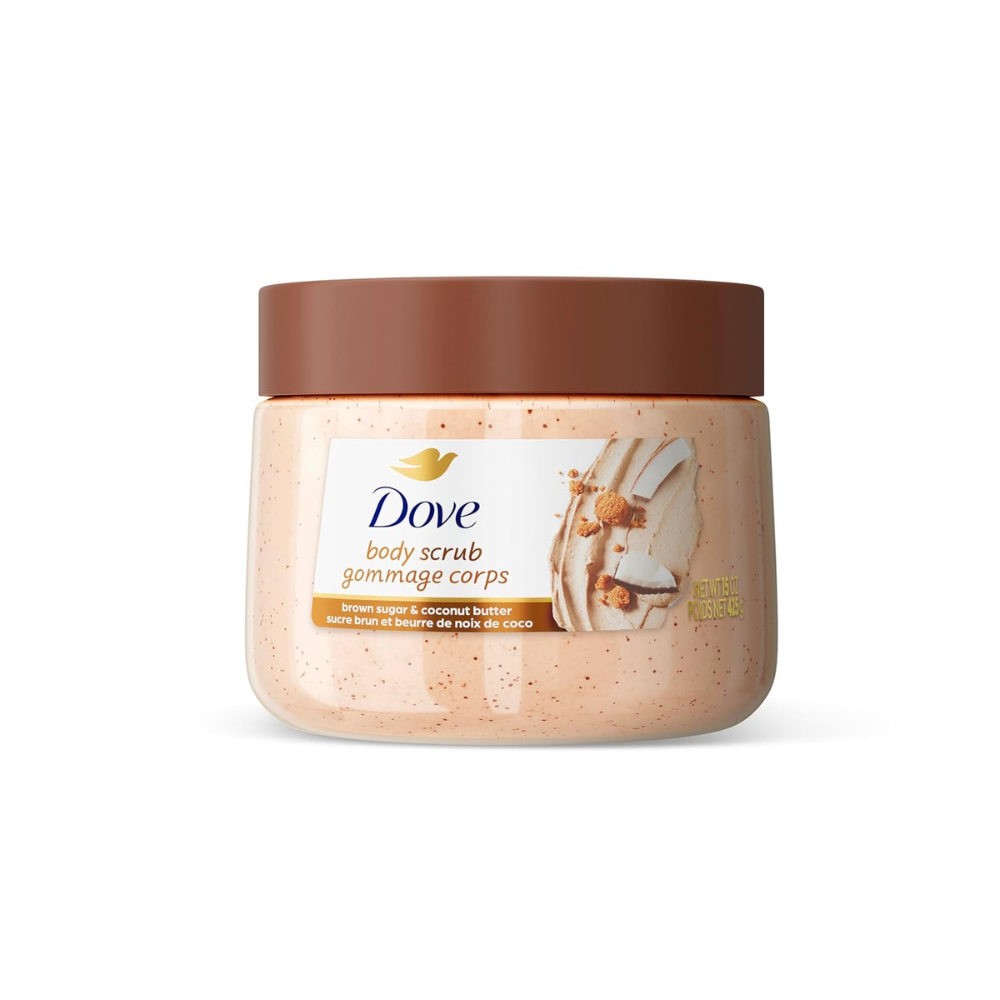 Brown Sugar & Coconut Butter Body Scrub – Exfoliates & Nourishes for Radiant Skin, 15 oz