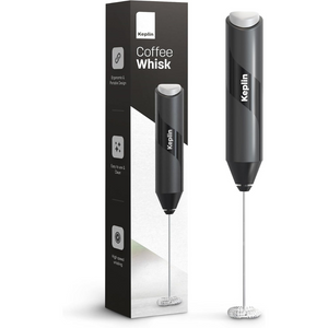 Handheld Electric Milk Frother – Stainless Steel Coffee Whisk for Lattes, Matcha & Shakes