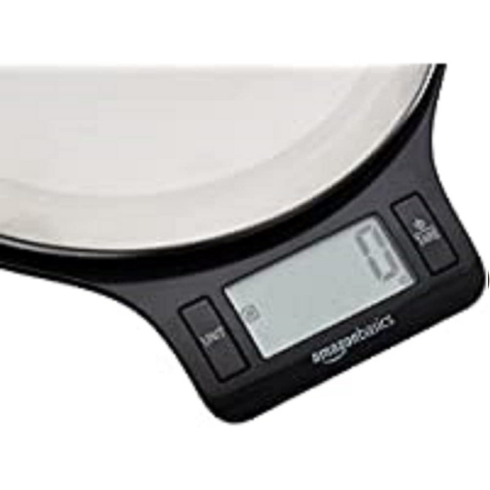 Digital Kitchen Scale 11lb with LCD Display | Stainless Steel Food Scale with Tare Function