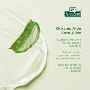 Organic Aloe Vera Gel 100ml | Soothing & Cooling for Dry, Irritated Skin | Vegan & SLS-Free
