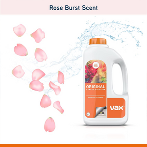 Carpet Cleaner Solution 1.5L – Rose Scented Stain Remover for Carpets & Upholstery