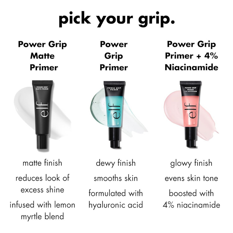 Hydrating Gel Face Primer – Power Grip Makeup Base with Hyaluronic Acid, 0.811 Fl Oz