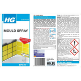 Mould Remover Spray 500ml – Removes Mildew & Stains from Tiles, Walls, Grout & More