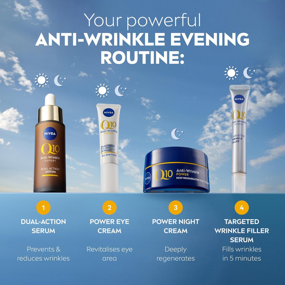 Q10 Anti-Wrinkle Firming Night Cream with Hyaluronic Acid & Vitamin C – 50ml