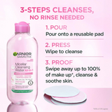 Micellar Cleansing Water 700ml – Makeup Remover & Face Cleanser for Sensitive Skin, Vegan