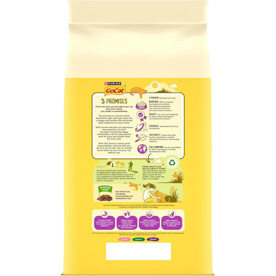 Adult Dry Cat Food Chicken & Duck Flavour 10kg – Complete Nutrition for Adult Cats