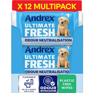 Biodegradable Flushable Toilet Wipes – 432 Count, Lightly Scented, Gentle & Eco-Friendly