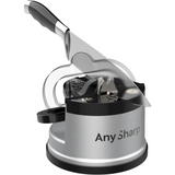 Compact Knife Sharpener with PowerGrip Suction – Sharpens Steel & Serrated Blades Easily