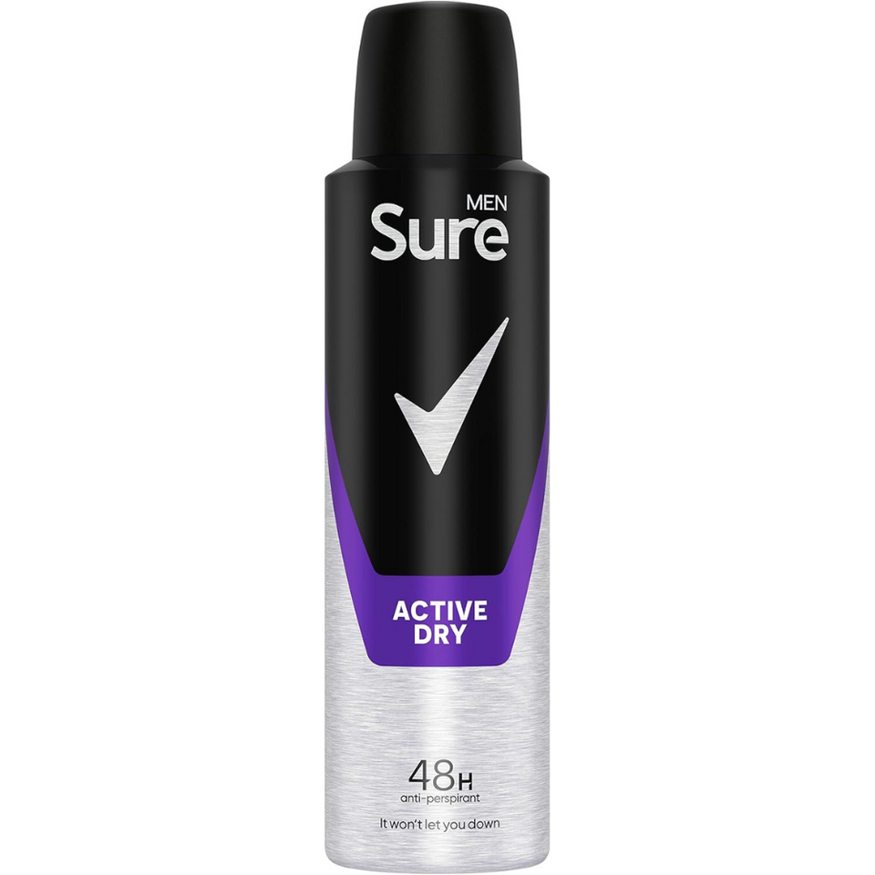 Men’s Anti-Perspirant Deodorant Spray 48h Protection, MotionSense, 6x150ml Pack