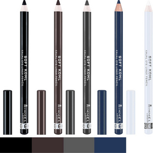 Smudge-Proof Eyeliner Pencil Jet Black, Soft Kohl Blendable Formula, Long Lasting 1.2g