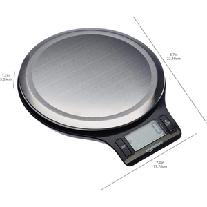 Digital Kitchen Scale 11lb with LCD Display | Stainless Steel Food Scale with Tare Function