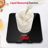 Digital Kitchen Scale – 5kg/11lb LCD Food Scale with Tare, Glass Platform & Batteries