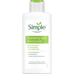 Hydrating Light Moisturiser for All Skin Types with Pro-Vitamins B5 & E, 125ml