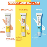 Garnier Vitamin C SPF50+ Brightening UV Fluid 40 ml – Sheer Glow for All Skin Types