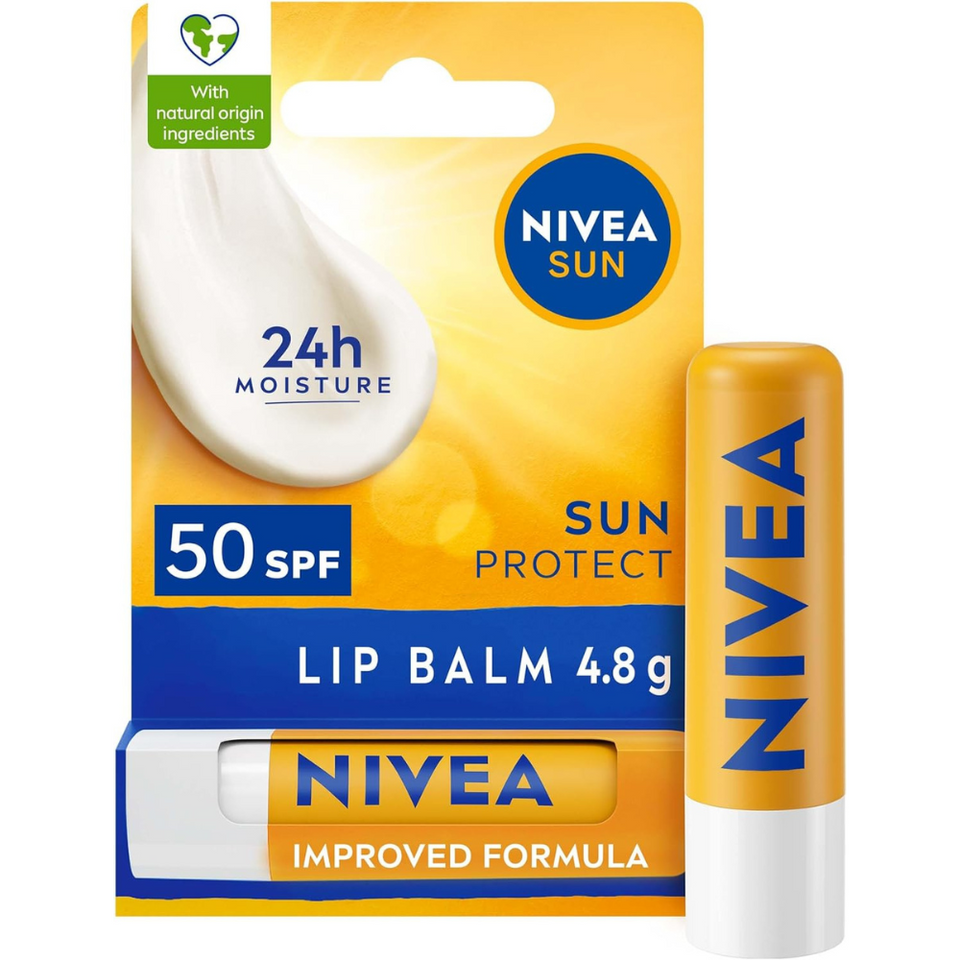 SPF 50 Lip Balm with Shea Butter | Sun Protection & 24H Moisture | No White Cast (4.8g)