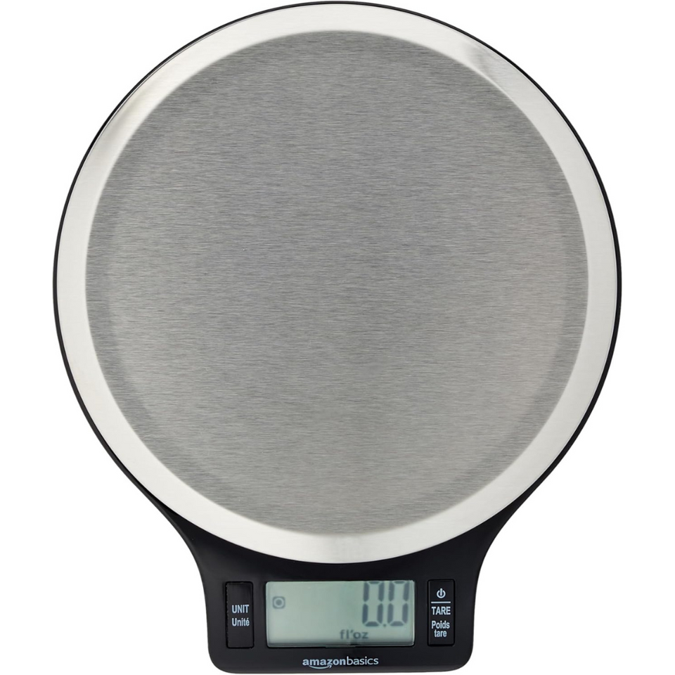 Digital Kitchen Scale 11lb with LCD Display | Stainless Steel Food Scale with Tare Function