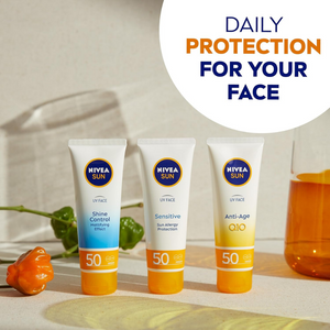 UV Face Anti-Age SPF 50 Cream 50ml – Q10 Sun Protection for Fine Lines, Wrinkles & Dry Skin