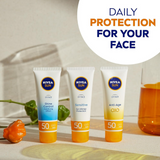 UV Face Anti-Age SPF 50 Cream 50ml – Q10 Sun Protection for Fine Lines, Wrinkles & Dry Skin