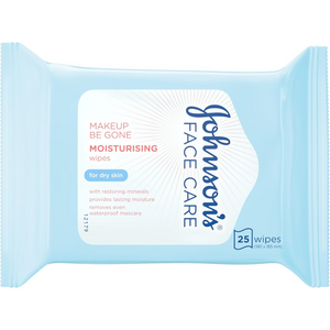 Moisturising Face Wipes for Makeup Removal, 25 Pack, For Sensitive & Dry Skin