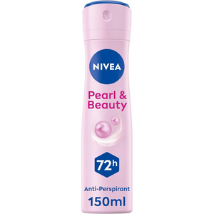Pearl & Beauty Anti-Perspirant Deodorant Spray for Women, 72H Protection, 150ml