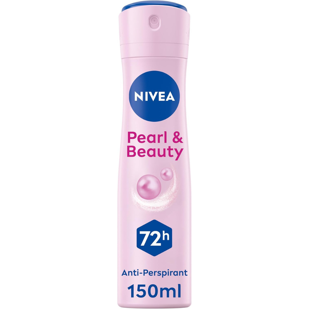 Pearl & Beauty Anti-Perspirant Deodorant Spray for Women, 72H Protection, 150ml