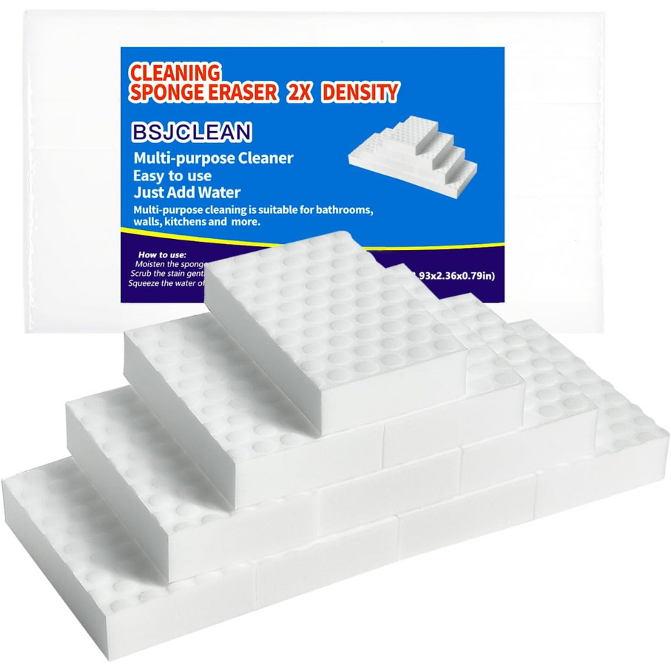 Magic Cleaning Sponges Eraser 10 Pcs – Extra Durable Melamine Foam for Kitchen & Bath