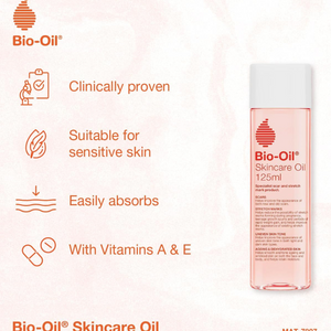 Stretch Mark & Scar Treatment Oil | Hydrating Body Oil with Vitamins A & E – 125ml