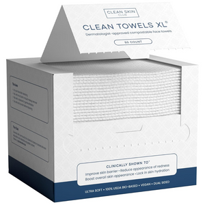 Biobased Disposable Face Towels XL – Ultra Soft, Dry Wipes for Sensitive Skin, 50 Ct