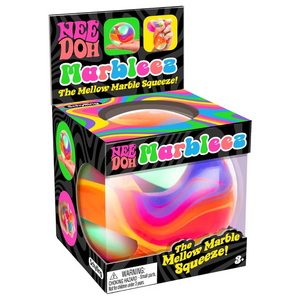 Marbleez Fidget Ball Toy – Colorful Squishy Stress Relief Ball with Glass Effect (1 Random Style)